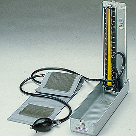 昔の水銀血圧計