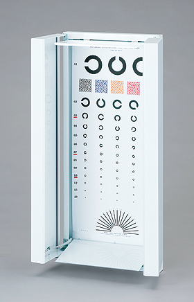 【再販開始】レトロ　ＳＨＩＮ－ＥＩ　進栄　透視式視力照明装置　視力検査　視力表　国際標準　通電OK　カバー付（4153） その他