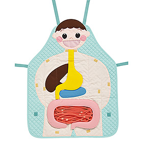 食育エプロン　なんでも食べる元気なまあちゃん 食育エプロン なんでも食べる元気なまあちゃん｜ヤガミ 商品検索システム